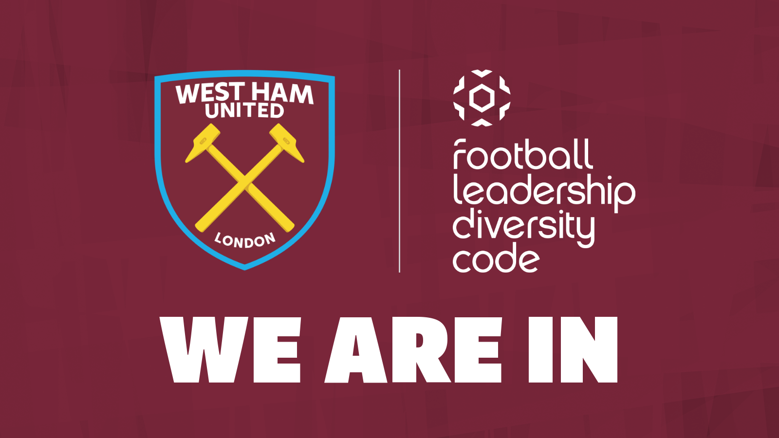 West Ham United adopt the FA’s Football Leadership Diversity Code