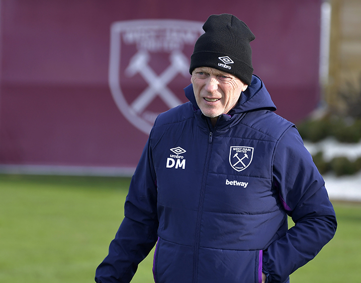 David Moyes in West Ham United training