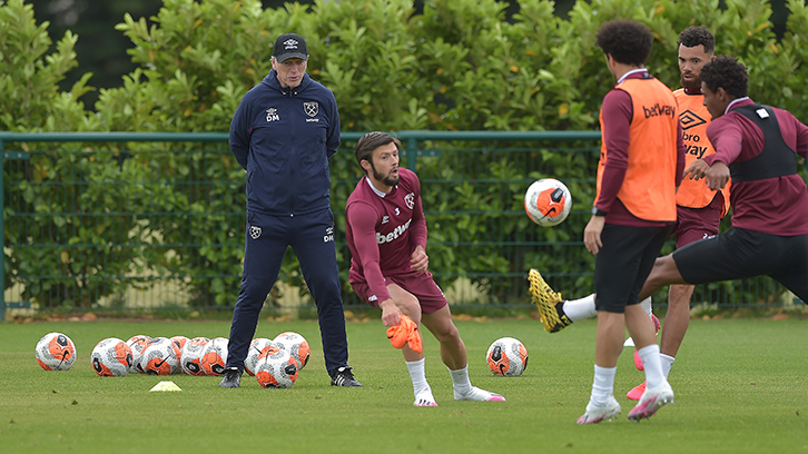 David Moyes in training