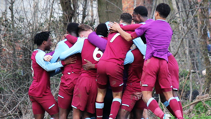 West Ham United U18s celebrate