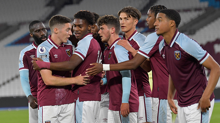 West Ham U23s celebrate