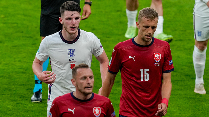 West Ham United's Declan Rice, Tomáš Souček and Vladimír Coufal all start  as England defeat Czech Republic | West Ham United F.C.