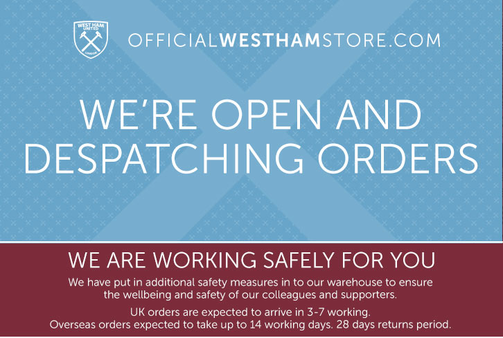 west ham shop is open