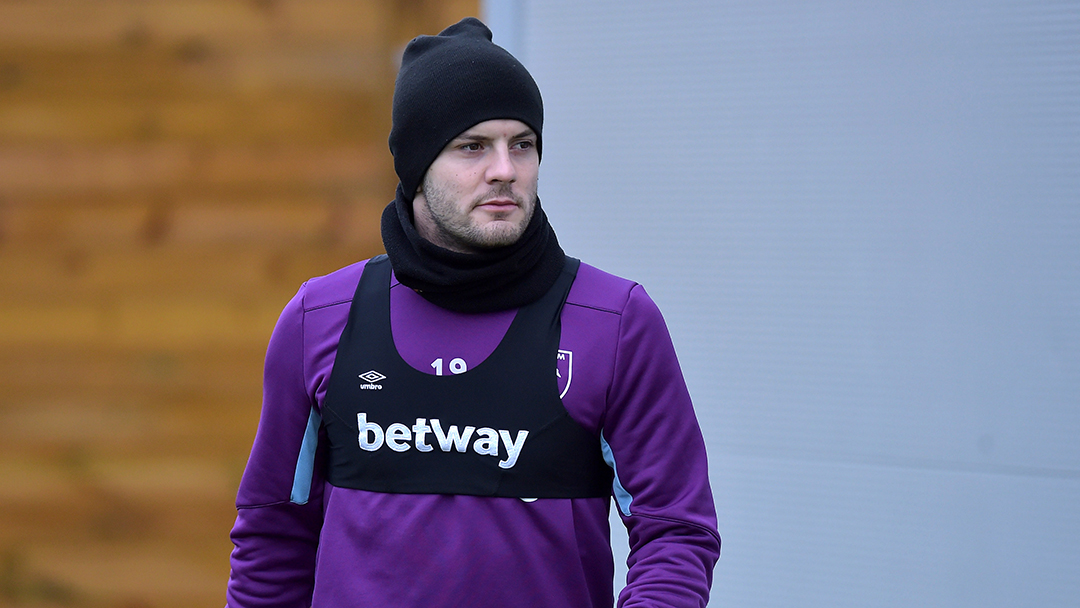 Jack Wilshere in West Ham United training