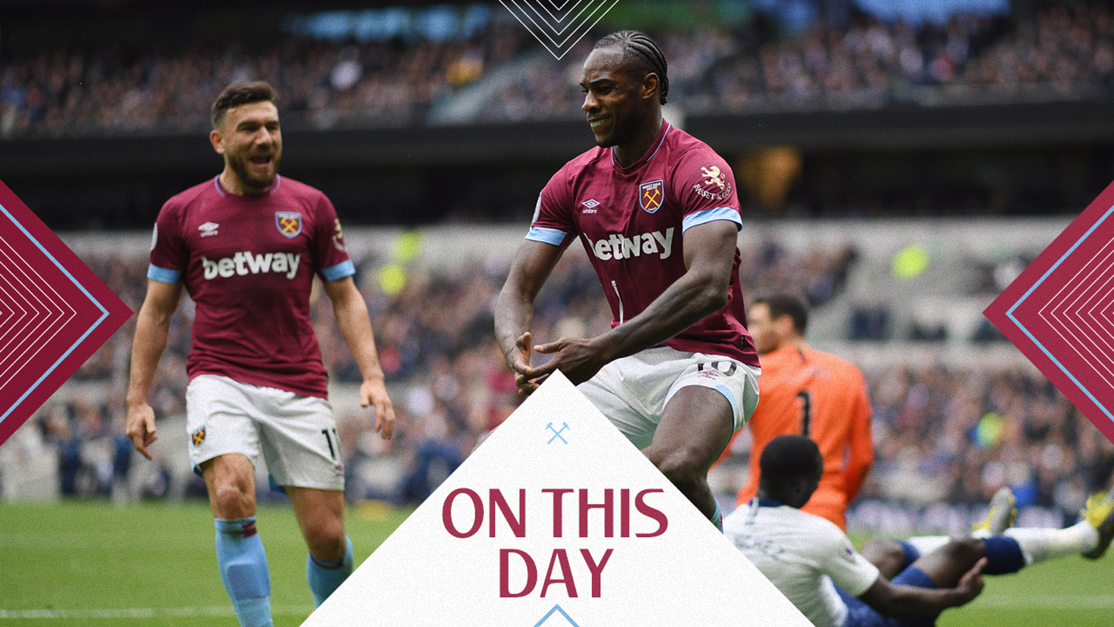 ON THIS DAY: ANTONIO FIRES HAMMERS TO FAMOUS FIRST WIN AT TOTTENHAM HOTSPUR STADIUM