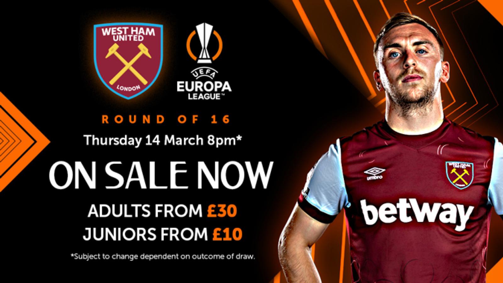 UEFA Europa League knockout stages What happens next? West Ham