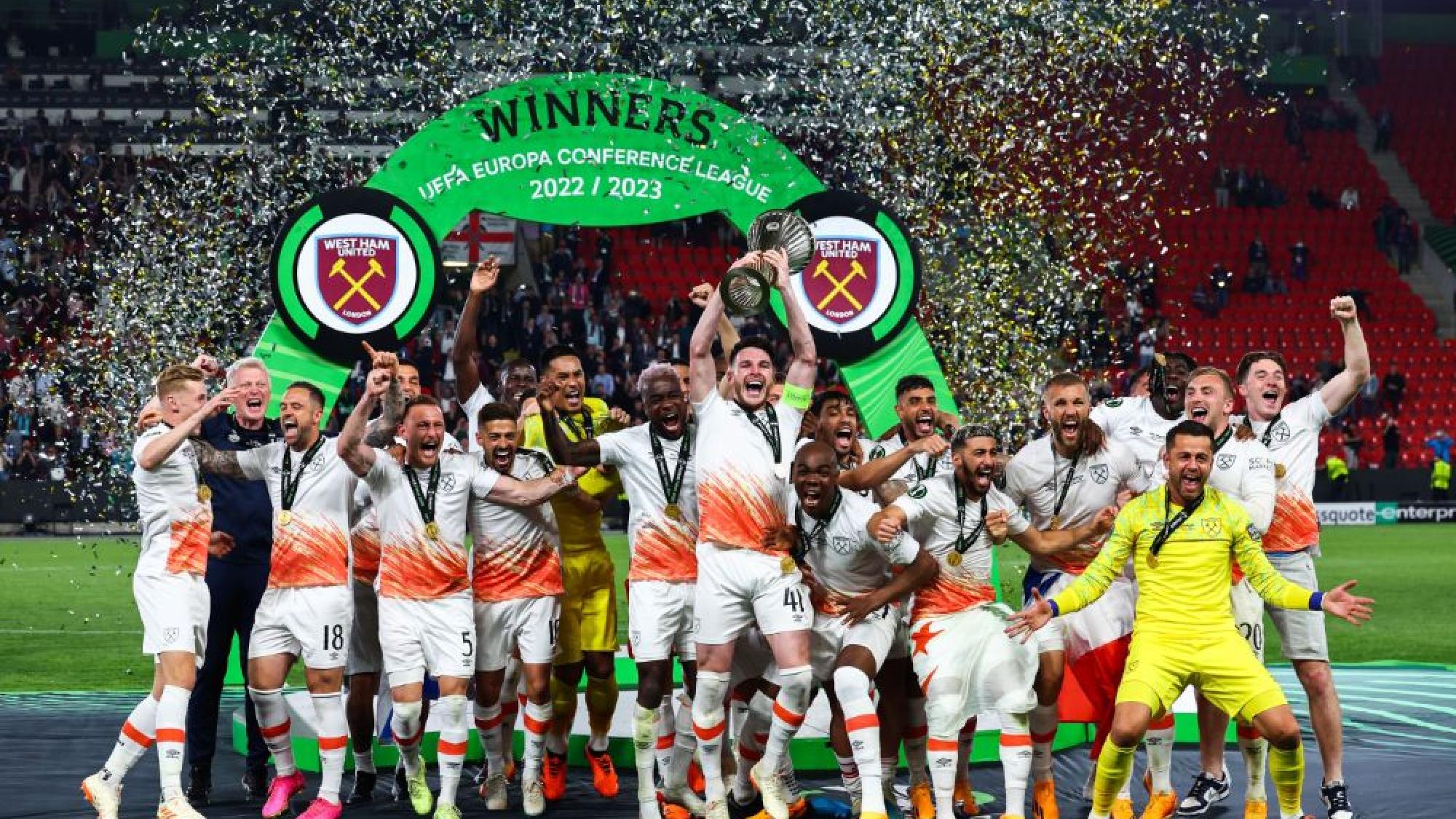 In Pictures: Hammers Lift UEFA Europa Conference League Trophy | West ...