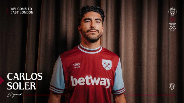 West Ham United sign Spain midfielder Carlos Soler on loan | West Ham ...