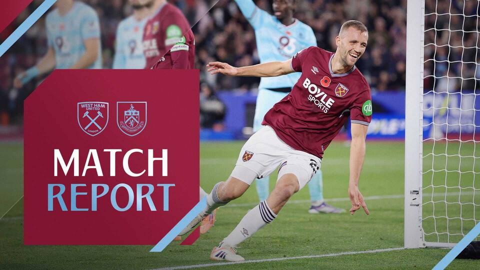 Tomáš Souček celebrates scoring against Burnley