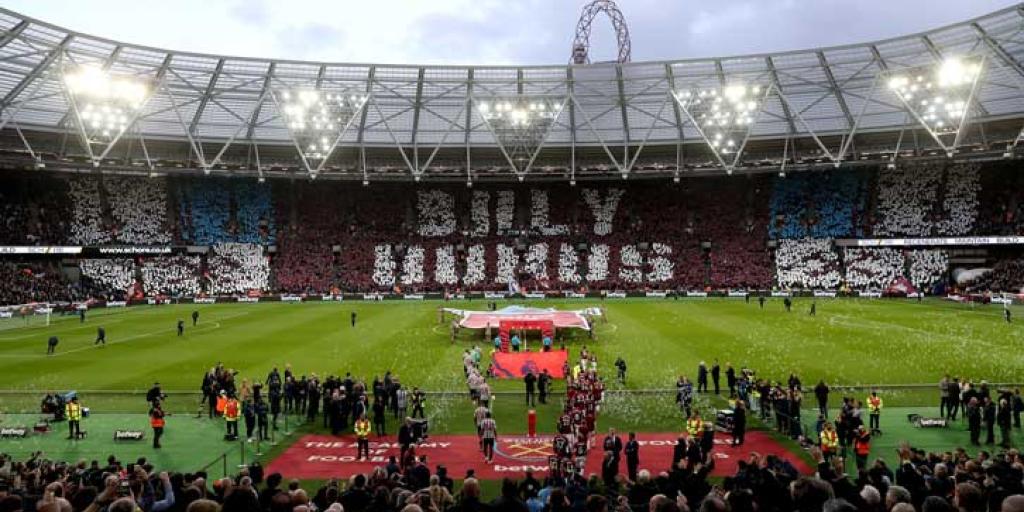 West Ham's goal from London Stadium - Bobby Moore Stand block 152 