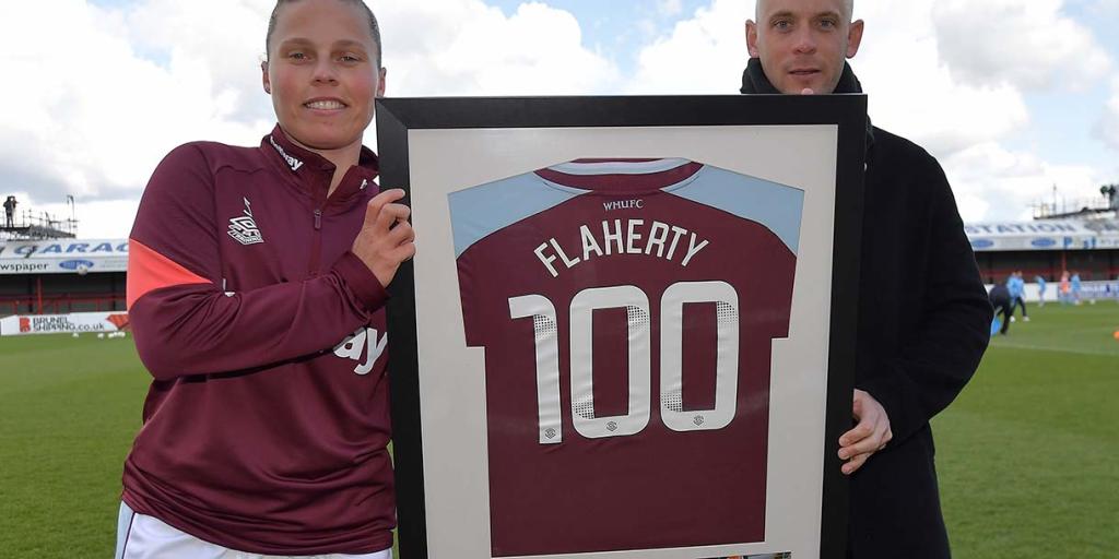  Gilly Flaherty: It's so special to hit 100 West Ham appearances