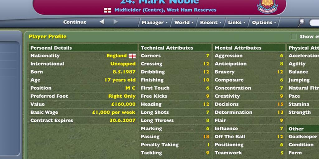 Football on sale manager 2007