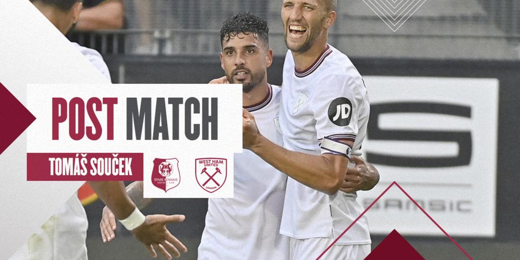 Souček: We’re not happy with the result but we got good minutes in our legs | West Ham United F.C.