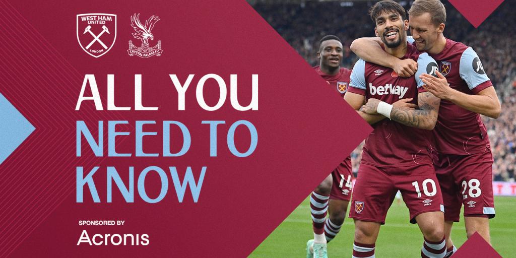 West Ham United v Crystal Palace | All You Need To Know | West Ham United F.C.
